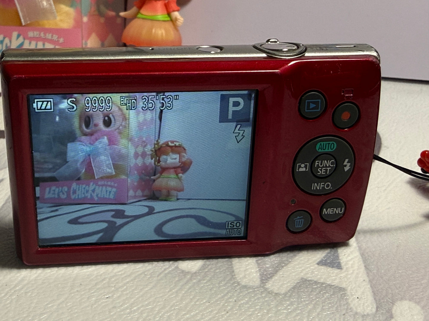 Canon PowerShot ELPH 180 20 MP 8x Zoom Digital Camera Red