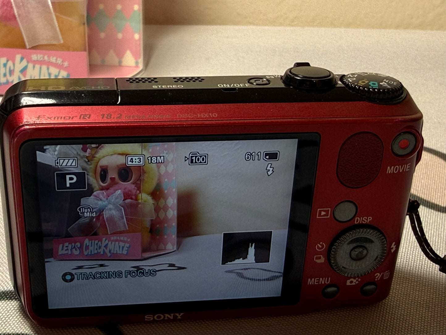 Sony Cyber-shot DSC-HX10 / HX10V Digital Camera 18.2MP 16x Optical Zoom Red