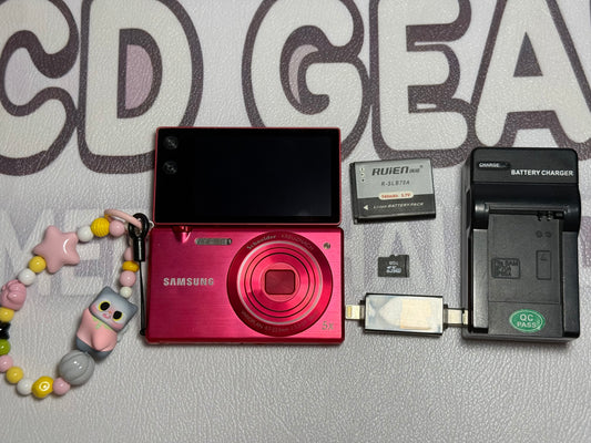 Samsung MV800 Flip-out 5x Zoom 16 Megapixels Touch English（hot pink）