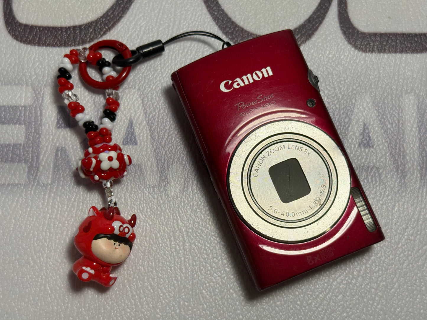 Canon PowerShot ELPH 180 20 MP 8x Zoom Digital Camera Red