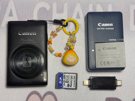 Canon PowerShot ELPH 300 HS / IXUS 220 HS 12.1MP Digital Camera - BLACK