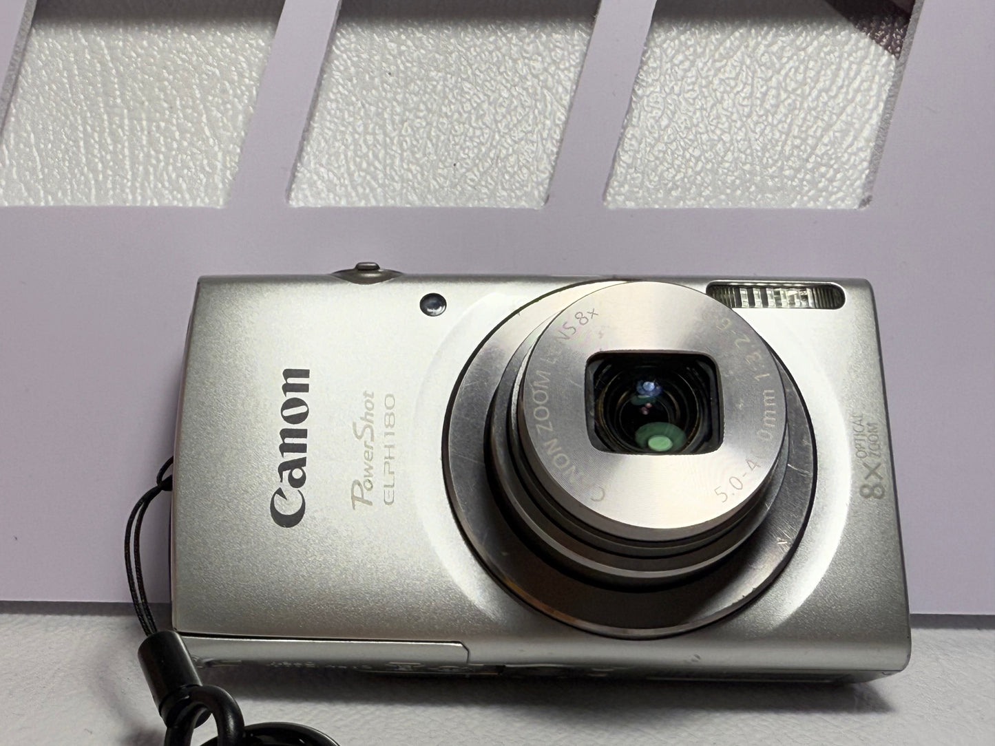 Canon PowerShot ELPH 180 20 MP 8x Zoom Digital Camera Silver