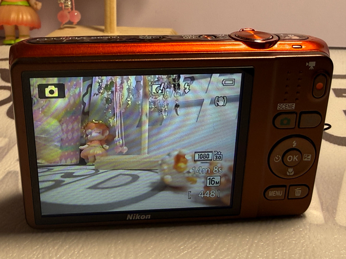 Nikon Coolpix S6500 16MP 12X Zoom Digital Camera Complete ORANGE