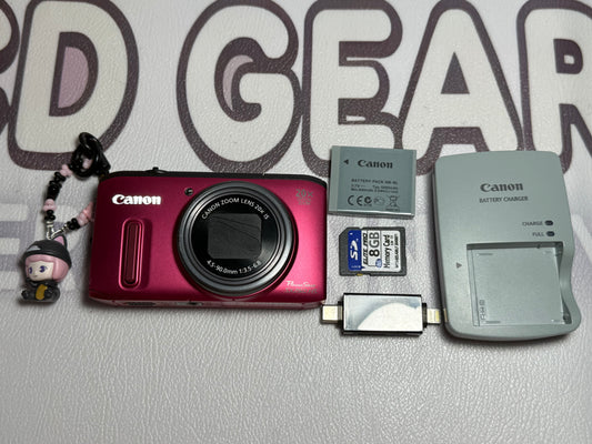 Canon PowerShot SX260 HS 12.1MP Digital Camera Pink