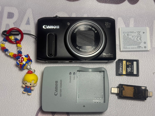Canon PowerShot SX260 HS 12.1MP Digital Camera Black