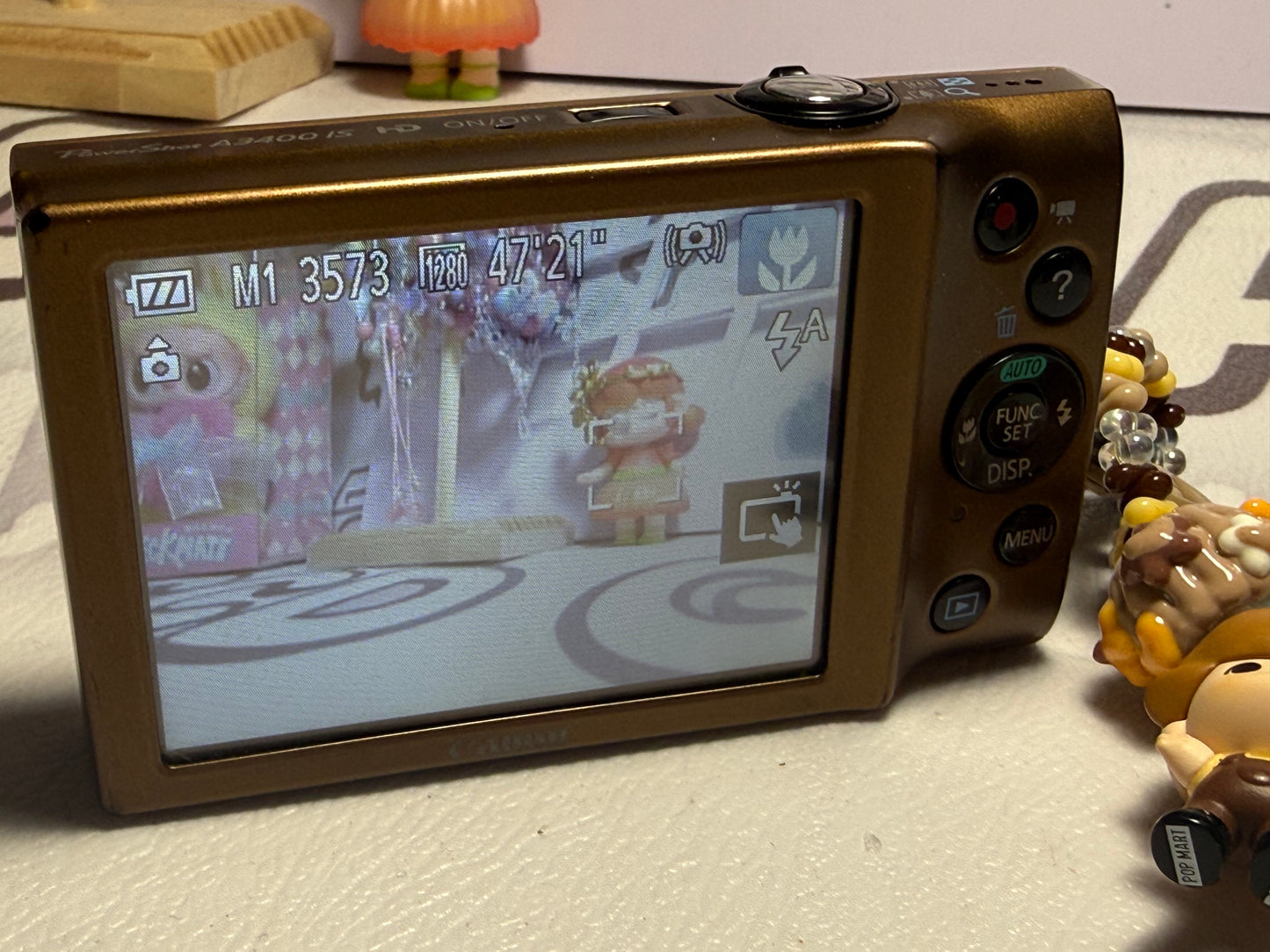 CANON PowerShot A3400 IS HD Digital Camera 5X Optical Zoom 16.0 MP Gold