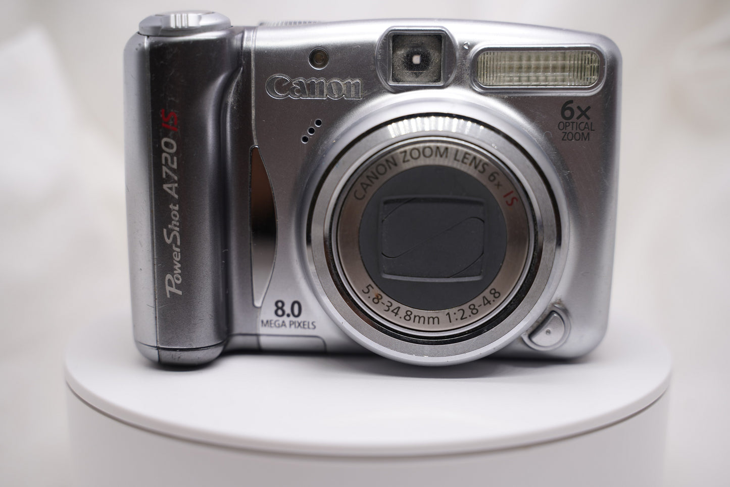 Canon Powershot A720 IS 8.0MP 6X Zoom Digital Camera - Silver