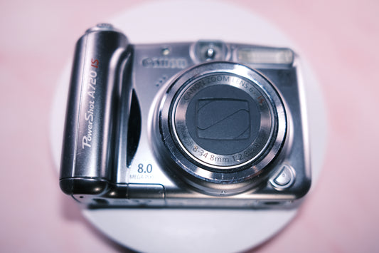 Canon Powershot A720 IS 8.0MP 6X Zoom Digital Camera - Silver