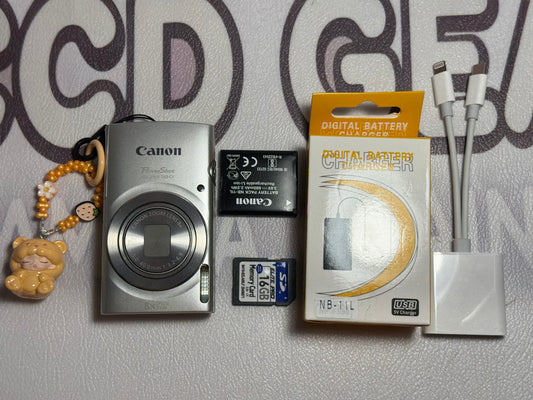 Canon PowerShot ELPH 180 20 MP 8x Zoom Digital Camera Silver