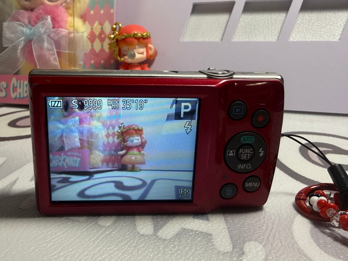 Canon PowerShot ELPH 180 20 MP 8x Zoom Digital Camera Red