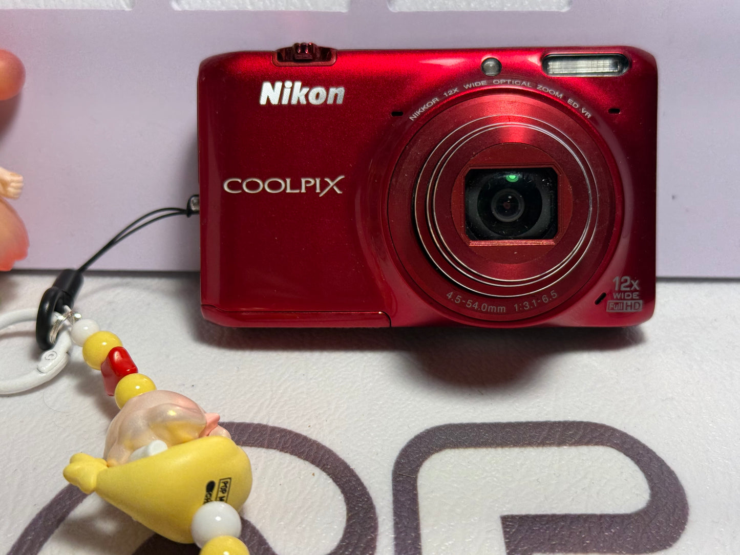Nikon Coolpix S6500 16MP 12X Zoom Digital Camera Complete Red