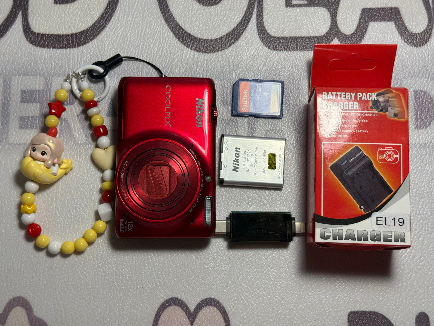 Nikon Coolpix S6500 16MP 12X Zoom Digital Camera Complete Red