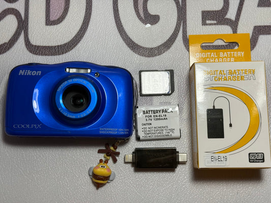 Nikon Coolpix S33 13.2MP Digital Camera Water-Shock-Freeze-Dust Proof